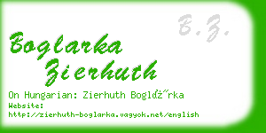 boglarka zierhuth business card